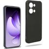 REY Cover in Gel TPU Nera per Oppo Reno 13 5G, Ultra Sottile 0,33 mm, Morbido Flessibile, Custodia Silicone