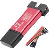 AYWHP 1 PCS LINK/V2 LINK LINK M8 M32 Downloader Custodia in alluminio Programmatore Emulatore Downloader Supporto Download Debug Compatibile con Arduino