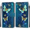 TOMYOU Cover per Huawei P10 Lite, farfalla verde