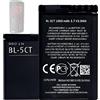 HIGHAKKU Batteria di ricambio BL-5CT compatibile con No-kia 5220 5630 6303 6730 3720 C3-01 C5-00 C6-01
