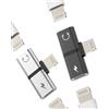zoyuzan Adattatore Lightning a doppia spina su cuffie (2 pezzi) con jack di ricarica 2 in 1 splitter auto AUX Audio Headphone charge cellulare di ricarica per iPad convertitore per Apple iPhone 14 13 12 11