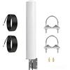 CISSIYOG 4G LTE 5G Antenna esterna Mimo Omnidirezionale 600-6000 MHz con spina SMA TS9 adattatore guadagno fino a 5 dBi 2 x 5 metri cavo adatto 5G 3G 4G LTE Router Modem