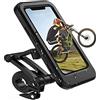 Tawveml Supporto per telefono cellulare per bicicletta, moto, supporto universale per bicicletta, touch screen impermeabile con rotazione a 360°, supporto per cellulare per smartphone fino a 6,7