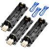 GERUI 3 Pcs 18650 Battery Expansion Shield V3 Micro USB, supporta Micro 5V/2A 3V/1A Uscita V3 Protezione della batteria con cavo, compatibile con Arduino, Raspberry Pi, Wemos.