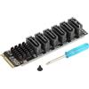 Namvo Scheda adattatore SATA da M.2 a sei porte M2 M-EKY PCIE3.0 a scheda di espansione SATA6 porta M.2 NV ME
