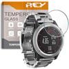 REY Pellicola salvaschermo per Garmin Fenix 3 - Fenix 3 HR - QUATIX 6 47mm - VIVOMOVE Style, Vetro temperato, di qualità Premium