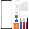 Duotipa Original Front Outer Lens Screen Screen Screen per Samsung Galaxy Z Fold 3 F926, vetro frontale di ricambio con kit di strumenti di riparazione.Nessuno schermo e touch Digitizer