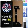 iYAiYO Schermo LCD Display Digitalizzatore Touch Screen Ricambio Compatibile con Redmi Note 13 PRO 4G incell Schermo Completo con Strumenti