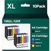 HALLOLUX 603XL 603 XL Cartucce d'inchiostro compatibili per Epson Multipack 603 per Expression Home XP-4100 XP-3100 XP-2100 XP-4105 XP-3105 XP-2105 Workforce WF-2850 WF-2830 DWF WF-2810DWF (10-Pack)