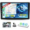 OiLiehu 6+128G 8 Core Android 13 Autoradio per FIAT Panda 2003-2012 CarPlay Android Auto Autoradio con Schermo 9 pollici con Bluetooth GPS FM RDS WiFi SWC DSP/EQ Telecamera Posteriore