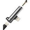 zoyuzan Adattatore per iPhone Jack 3.5 mm Auricolare a Lightning Presa Cavo(2 in 1)accessorio Caricabatterie Cuffie Certificato Apple MFI per 14 13 12 11 Pro Max 7 8 Plus X Se Xs Xr Ipad Air Cavo Splitter