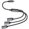 YARCHONN Adattatore USB Type C a OTG Splitter Y Cavo Convertitore Multi Porta Expander Hub 3 USB 2.0 per Telefono Portatile