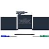 STAIGO A1713 A2171 - Batteria di ricambio per notebook MacBook Pro 13 pollici A1708 fine 2016 metà 2017 EMC 3164 2978 MLL42LL/A montaggio integrato [Li-Polymer 11,41V 5100mAh/58,19Wh]