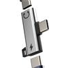 Aksenli Adattatore USB C Cuffie(2in1)per iPhone 16 15 Pro Max per Apple Type-C Cavo Aux Audio Jack Ricarica Splitter Compatibile per Samsung S25 S24 per iPad Doppio Tipo C Auricolari Caricabatteria Adattatore