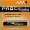 Procell dealmed DURACELL AAA PROCELL professionale di misurazione della tensione batteria in pelle di grano (dalla scatola di una gamma di 24)