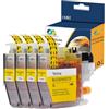 OGOUGUAN Caidi Cartuccia d'inchiostro compatibile LC3219 LC3217 LC3219XL LC-3219XL LC3219XLM LC3217M (4-Pack giallo) Sostituzione per Brother MFC-J5330DW MFC-J6530DW MFC-J6930DW MFC-J5335DW
