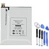 HUBEI EB-BT355ABE EB-BT355ABC EB-BT355ABA Sostituzione della batteria del tablet per Samsung Galaxy TAB A 8 SM-T350 T355C Tab5 SM-P350 P355C SM-T355 SM-T355C SM-T357 T355 T355C T357 Series(3.8V 15.96Wh)