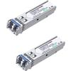 LINOVISION Modulo SFP 1,25G, 1000Base-LX, 1310nm SMF, Fino a 20 km, Doppia Fibra LC, ricetrasmettitore SFP per Switch UNIFI Cisco, D-Link, Supermicro, Netgear, Fortinet, TP-Link e Ubiquiti