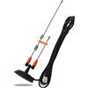 HYSHIKRA Antenna mobile dual band, frusta a montaggio magnetico 144/430Mhz con 4 metri di cavo coassiale RG58U per ricetrasmettitore per veicoli Yaesu Midland Icom Motorola Kenwood (orange)