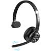 ANSTEN Cuffie con Microfono Riduzione del Rumore Cuffie con Microfono Bluetooth V5.2 30H Call Mute Microfono Cuffie PC Wireless Ufficio Cuffie Call Center per Zoom Skype