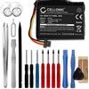 CELLONIC 1x Batteria per Navigatore GPS Compatibile con TomTom Start 60 M Europe Traffic, Start 60, Start 60 EU, AHA11111003 - (1020mAh, 3.7V) + Set di strumento