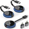 AIMIBO Wireless HDMI Trasmettitore & Ricevitore Set - 2 Trasmettitori, 1 Ricevitore, 165FT/50M Range, Decodifica 4K, Streaming Audio 5G Video Per Laptop/DSLR/TV Box/PC/Telefono