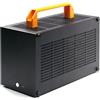 SGPC K49-BL Mini ITX Case - 8.3L Small Form Factor, supporta GPU fino a 300mm, CPU Cooler fino a 69mm, SFX PSU, USB 3.0 e Type-C Front I/O, include pannello laterale acrilico e maniglie per il