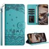 SZGULAIKE Cover per Samsung Galaxy S24 Ultra 5G Flip Caso in PU Pelle Premium Portafoglio Custodia [Protezione Completa] [Slot Scheda] [Kickstand] -Blu