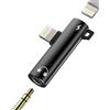 zoyuzan Adattatore Jack Iphone(2 in 1) 3,5 mm Auricolare a Lightning Accessorio Certificato Apple MFI Auricolare Caricabatterie Presa Cavo per 14 13 12 11 Pro Max 7 8 Plus X SE XS XR