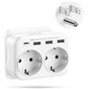 LENCENT Adattatore spina USA/USA, Adattatore Americano da Viaggio