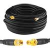 Boobrie Alto Cavo SMA 20M RG58/U maschio a femmina coassiale 50 Ohm prolunga per router WiFi 3G 4G LTE Antenna a bassa perdita LAN senza fili GPS (non per TV)