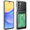 SDTEK Custodia per Samsung Galaxy A16 Cover Trasparente Gel Antiurto Protezione Antigoccia Portacarte