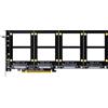 GLOTRENDS PU41 Quad Adattatore U.2 a PCIe 4.0 X16 senza funzione splitter, configurazione RAID SSD U.2 tramite OS Tool (è richiesta una scheda madre con biforcazione PCIe)