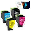 Vintella CS310 Cartucce toner Sostituzione per Lexmark 70C2HK0 70C2HC0 70C2HM0 70C2HY0 Compatibili per Lexmark CS310dn CS310n CS410n CS410dn CS410dtn CS510de CS510dte (BK 4000 Pagine/CMY 3300 Pagine)