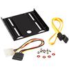 POPPSTAR Kit di Montaggio per SSD HDD Interno comprensivo di Chassis e Viti di Montaggio da 6,4 cm (2,5 Pollici), Cavo SATA 3 Incluso, trasferimento Veloce dei Dati