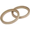 A ABSOPRO Distanziale Altoparlanti Auto Legno 6.5 Beige Set Di 2 | Diametro Interno 146/175mm, Esterno 184mm, Spessore 19mm, Rimovibile, Nuovissimo, Miglioramento Qualità Suono, Universale