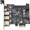 ANGGREK Scheda di Espansione PCIe a USB 3.2, 5 Porte (3 Tipo A + 2 Tipo C) 5Gbps, Scheda Interna USB per Desktop PC, Compatibile con 11, 10, Linux e OS X