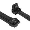 CERRXIAN Cavo di alimentazione ATX3.0 12VHPWR da 2,3FT, PCI-e 5.0 12VHPWR ATX3.0 600W Cavo di alimentazione ad alta corrente da 16 pin maschio a maschio (Type A)