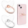 LAGAHS 2 Supporti Anello per Cellulare, Anello Telefono Rotanti a 360 Gradi, Trasparenti Impugnatura Cellulare, Universali Accessori Telefono, Compatibile con la Maggior Parte Dei Telefon