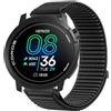 GIOPUEY Cinturini Compatibile con COROS Pace PRO, Nylon Traspirante Sport Loop Cinturino in Morbido Nylon Intrecciato Strap Band - Black