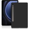 GIOPUEY Cover per Samsung Galaxy Tab S10 FE, Guscio posteriore in TPU morbido, Ultra-sottile, Anti-vibrazione e anti-scivolo - Nero