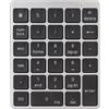 Vikye Tastierino Numerico Bluetooth, Tastierino Numerico 28 Tasti Mini Tastierino Numerico Portatile Ultra Sottile Cablato, Tastierino Numerico Esterno in Lega di Alluminio (Grigio Scuro)
