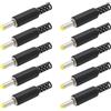 Be In Your Mind 10PCS DC Hollow Plug Adattatore di Alimentazione 4.0mm X 1.7mm 11mm Albero di Ricambio Per Danneggiato O Inadatto Spine Cavo di Alimentazione Adattatore Jack