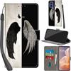 Haninsuze Cover per Motorola Moto G85 5G Custodia Cover Pelle Libro Portafoglio con Porta Carte Magnetica Protezione Antiurto Cuoio Flip Case Custodia Cover per Motorola G85 5G, ala