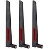 Bewinner Antenna router ad alto guadagno 3PCS, antenna dual band SMA 8DBi Interface, cavo RG178 in rame puro, antenna LAN wireless e adattatore router WiFi per AC68U/AC88U/AC66U