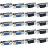 PENGLIN 10 connettori VGA DB15 e 10 adattatori per saldatura, 3 file VGA a 15 pin, adattatore seriale D-Sub per PC accessori