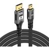 xiwai 16K 60hz Mini DisplayPort 2.1 Mini-DP 2.0 a DP Cavo 8K 120hz Ultra-HD UHD Compatibile FreeSync G-Sync Monitor da gioco 4090 7900