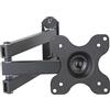 Drall Supporto universale a parete per TV 19-32 pollici (48-81 cm) - Estensibile fino a 38 cm Inclinazione girevole - Staffa per TV LED LCD 3D HD Plasma - VESA 75 100 nero Modello: S62