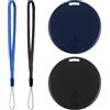 Witfoam 2 Pezzi Localizzatore GPS Bluetooth 5.2, Smart Tag per iOS e Android, Tracker per Moto, Oggetti, Borse, Animali, Valigie, GPS Auto Localizzatore con Allarme Acustico e App blu e nero