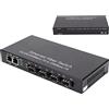 Dioche Switch in Fibra Convertitore Multimediale Ethernet Convertitore Multimediale Ethernet Rj45 10 100 1000M 4 Fibra 2 Porte Fibra Doppia modalità Singola per Ieee802.3Z Ab 1000Basesxlx